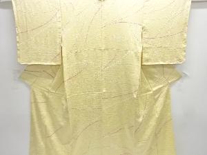 絞り線描き模様小紋着物